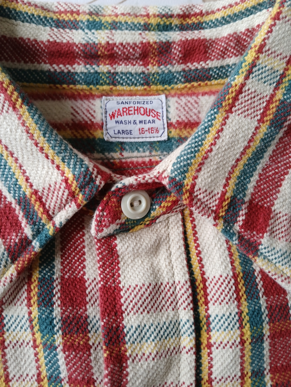 Warehouse & Co 3104 Plaid Flannel Shirt - Red/Yellow - Picture 3 of 12
